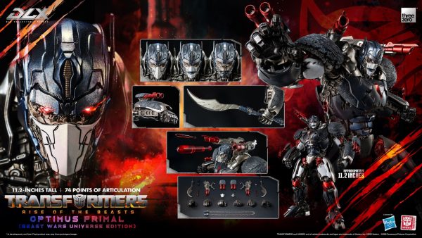 Threezero rolls out Optimus Primal Transformers: Rise of the